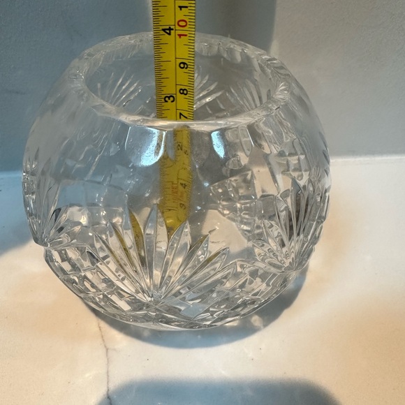 Vintage Crystal Glass Vase - Picture 3 of 6